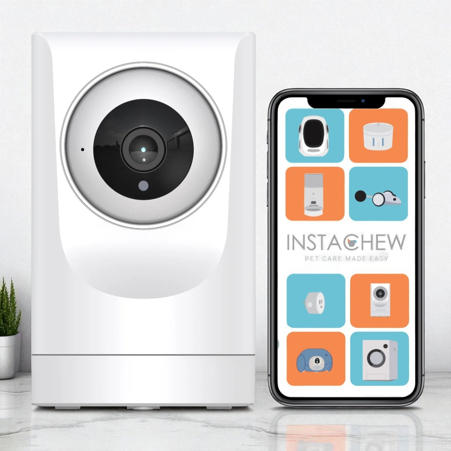 Purrsight 360° Smart Wireless Pet Camera - Experience 1080P HD Video, Two-Way Audio, and Mobile Control for Ultimate Indoor Security